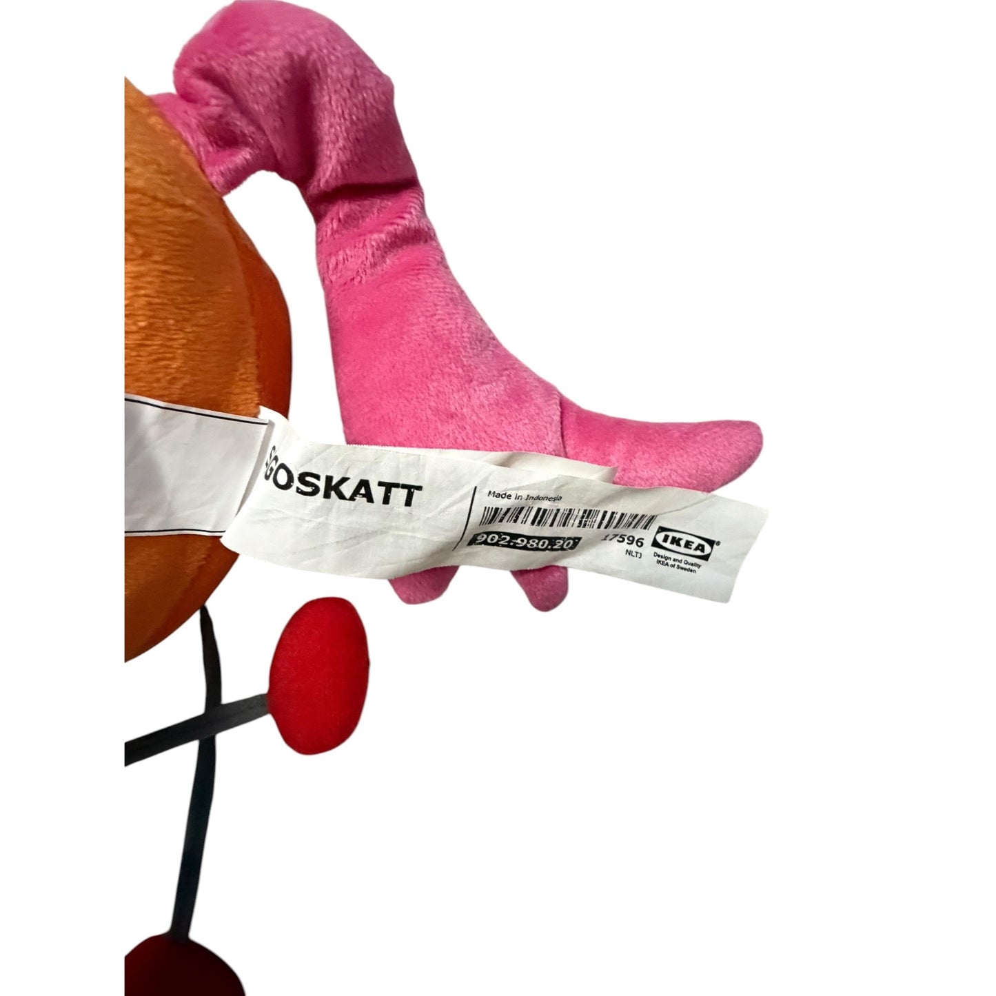 IKEA SAGOSKATT Orange Unicorn Plush 902.980.20 Kids Drawing Limited Edition Stuffed Toy