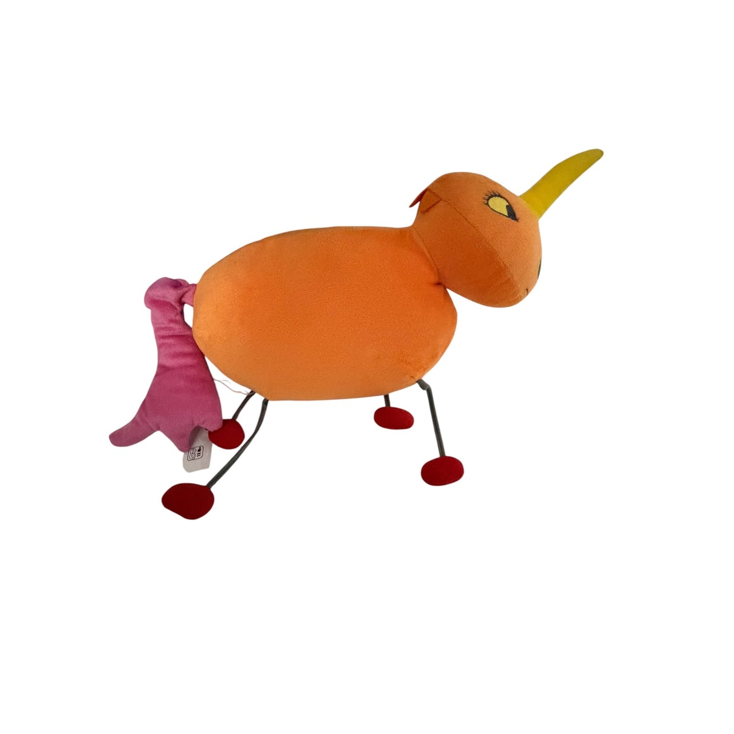 IKEA SAGOSKATT Orange Unicorn Plush 902.980.20 Kids Drawing Limited Edition Stuffed Toy