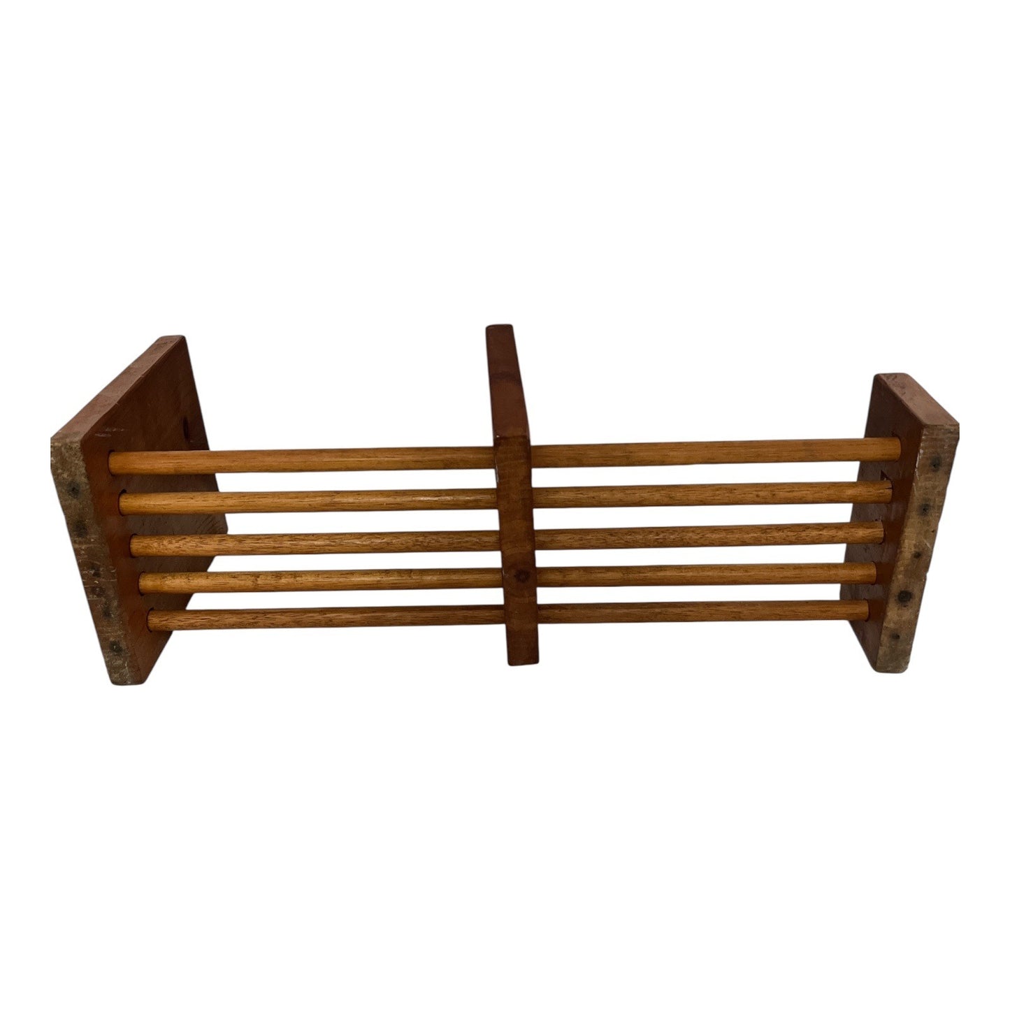 Vintage Wooden Freestanding Rack – Adjustable Divider