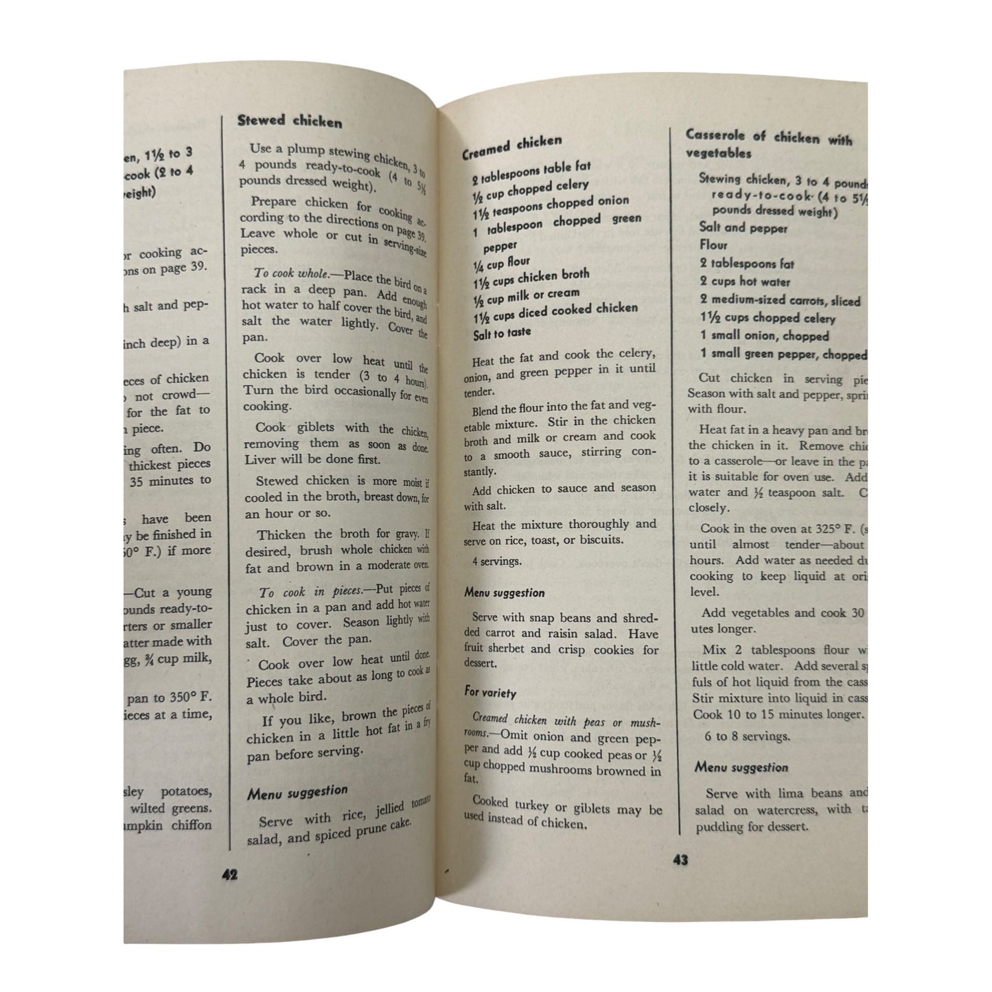 1950 Family Fare Food Management and Recipes USDA Home and Garden Bulletin No 1 Kroger Edition
