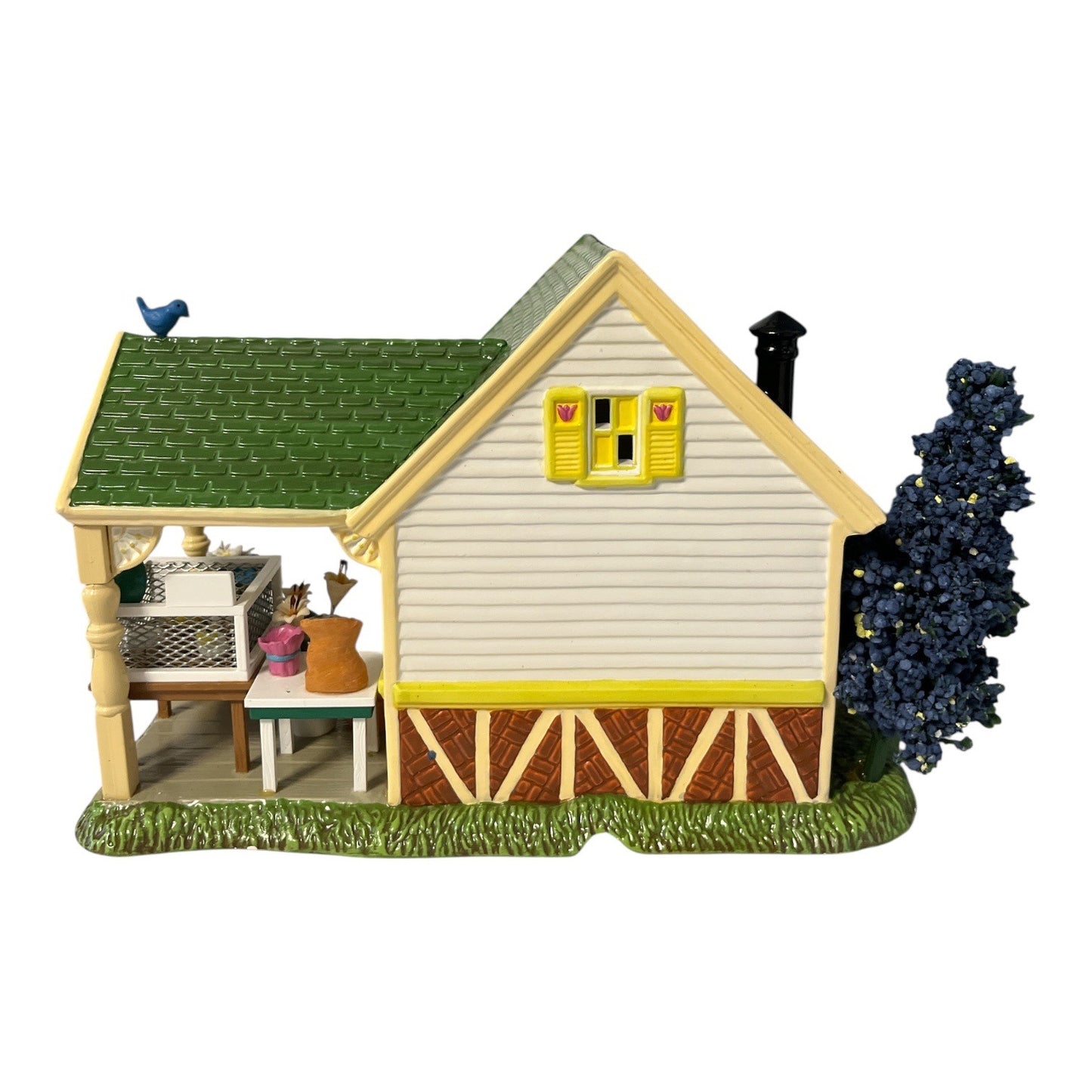 Department 56 Snow Village Lily’s Nursery & Gifts Lighted Easter Building w Add-On Figures See Notes