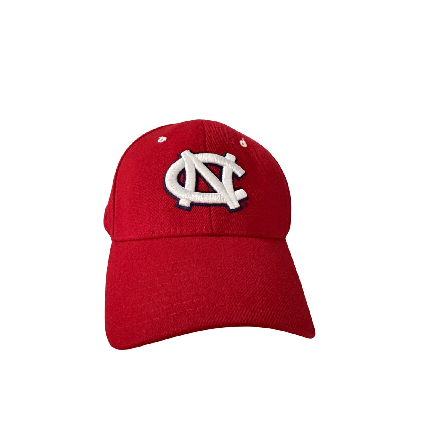 North Carolina Tar Heels Zephyr Fitted Baseball Cap Red White Embroidered NCAA Adult Hat