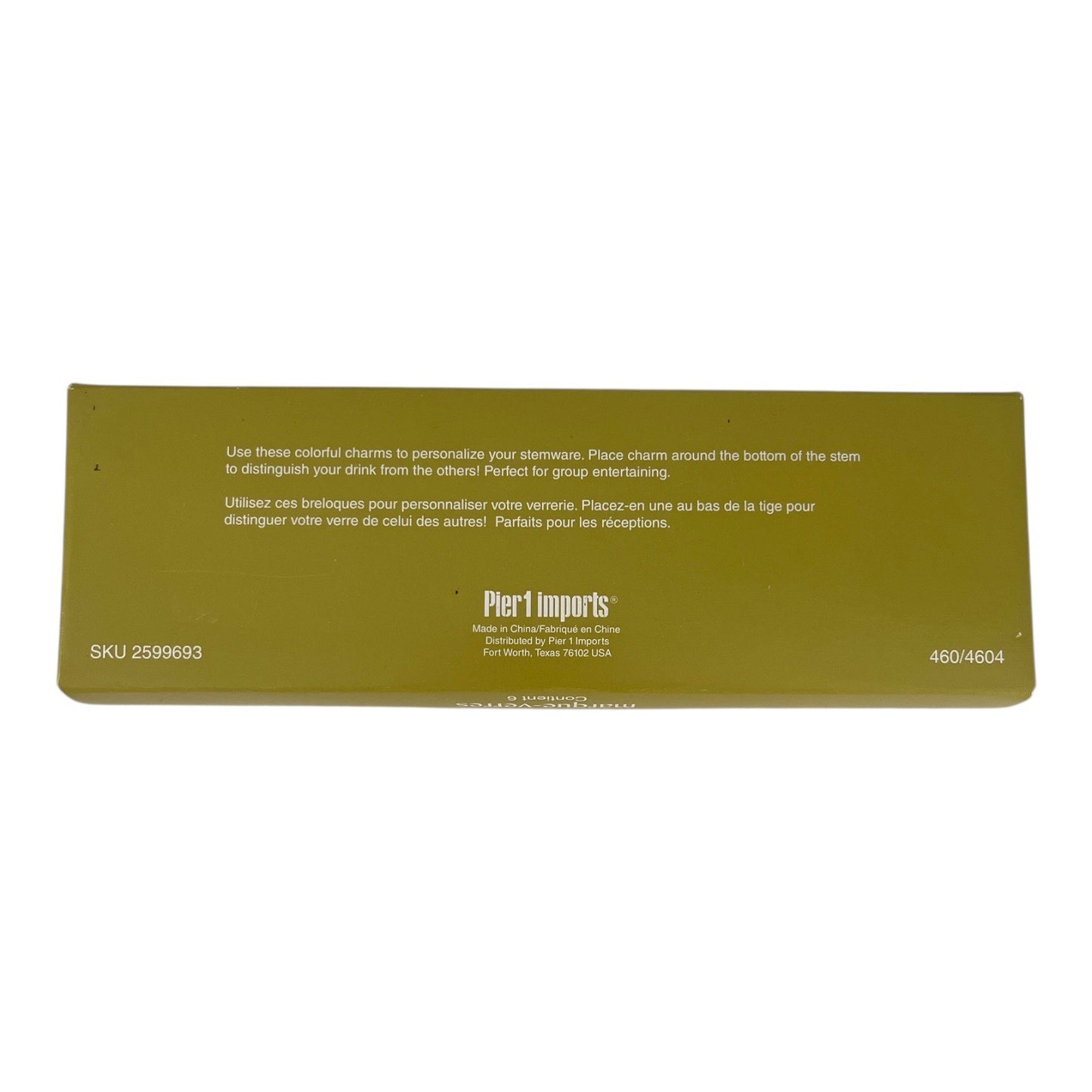 Vtg Pier 1 Imports Wine Glass Charms High Heel Shoe Set of 6