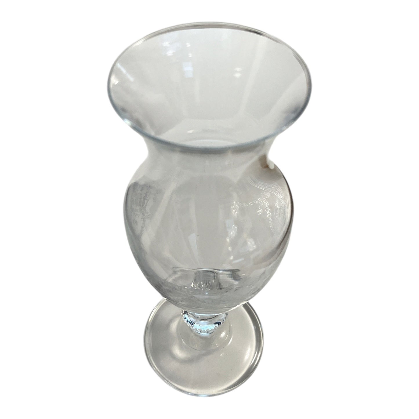 Cristal d’Arques France Etched Crystal Vase – Vintage Pedestal Flower Vase – 9x3