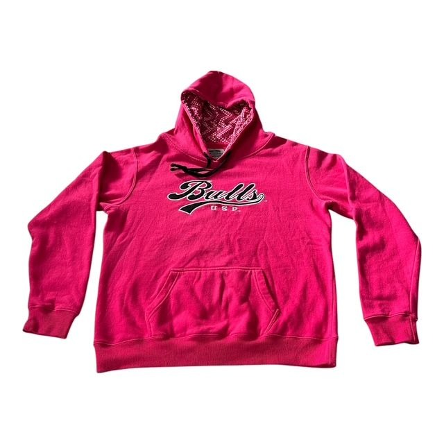 USF Bulls Hoodie – Stadium Athletics – Pink Pullover Sweatshirt – Size L