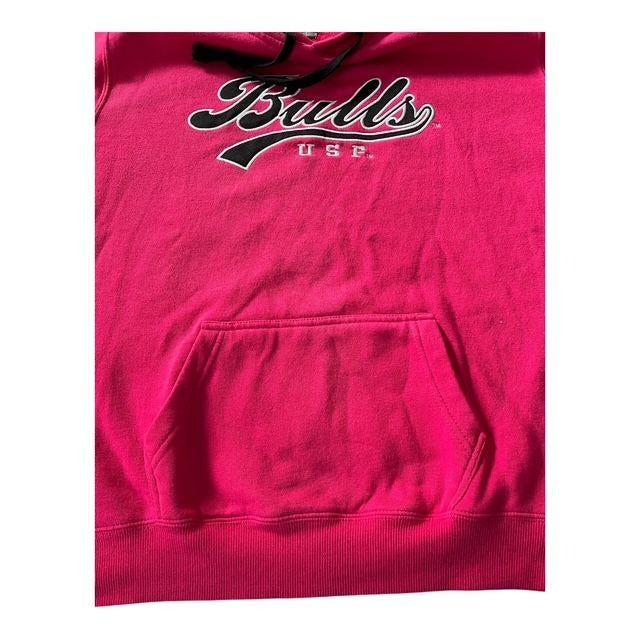 USF Bulls Hoodie – Stadium Athletics – Pink Pullover Sweatshirt – Size L