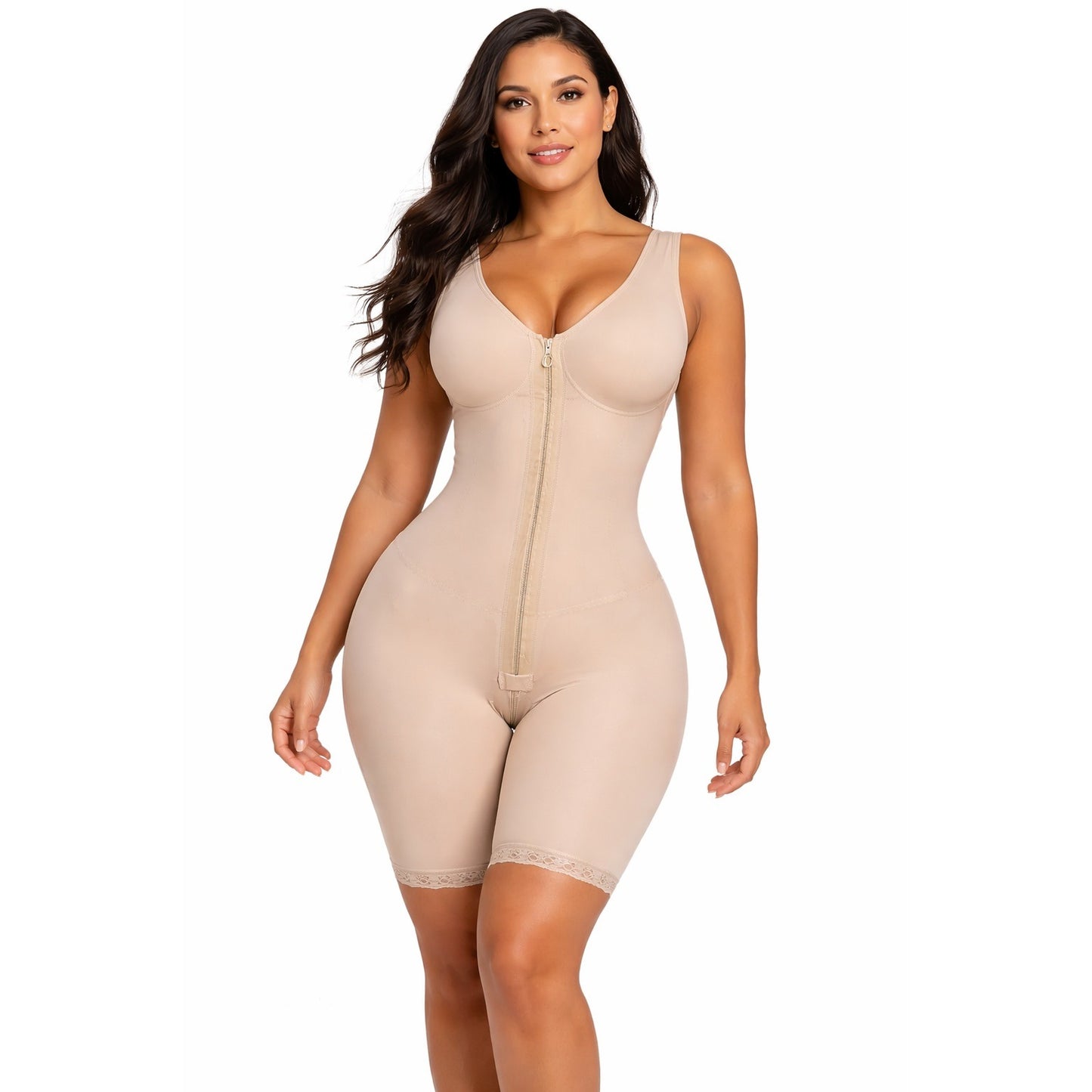 Protelá Perfect Shape Full Body Shaper L Nude Compression Bodysuit New With Tags