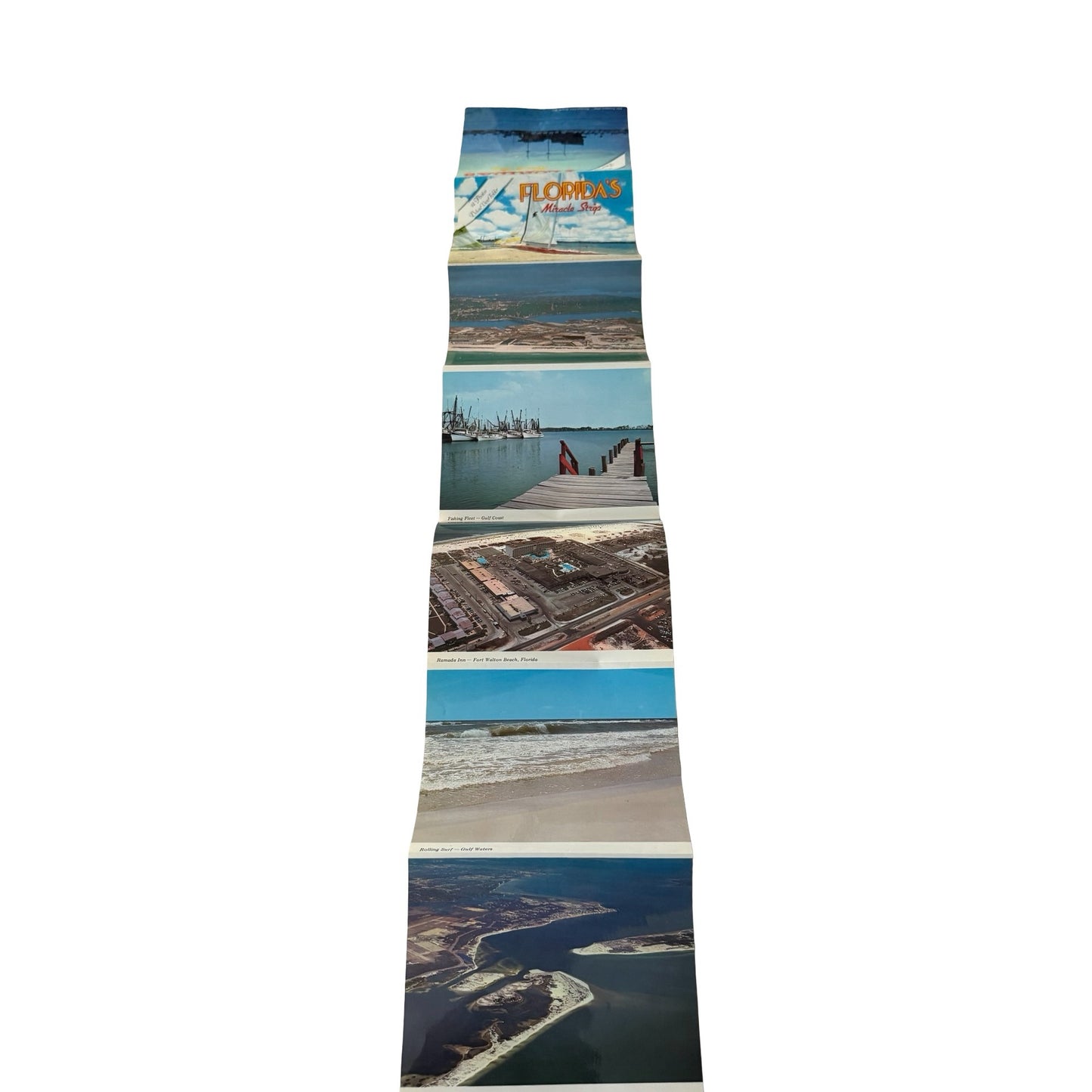 Vintage Florida's Miracle Strip Souvenir Photo Booklet 14 Scenic Views Gulf Coast Travel