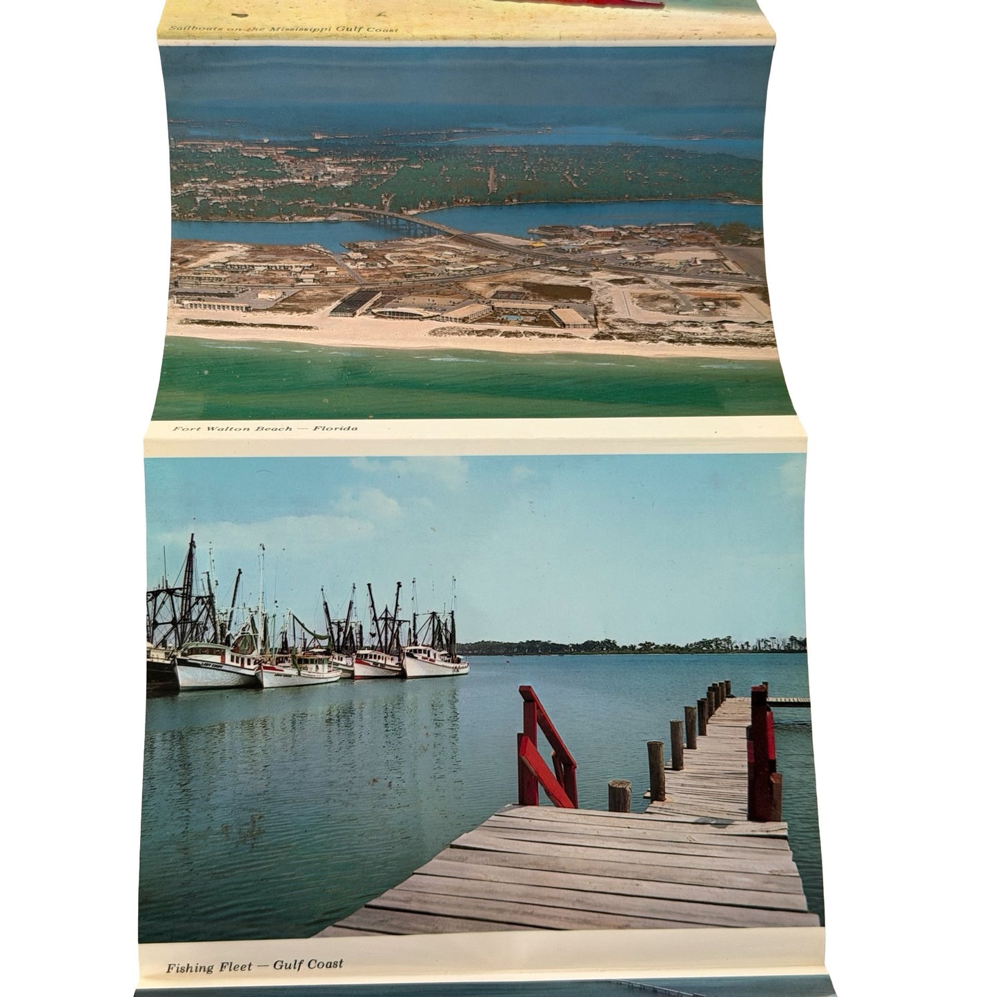 Vintage Florida's Miracle Strip Souvenir Photo Booklet 14 Scenic Views Gulf Coast Travel