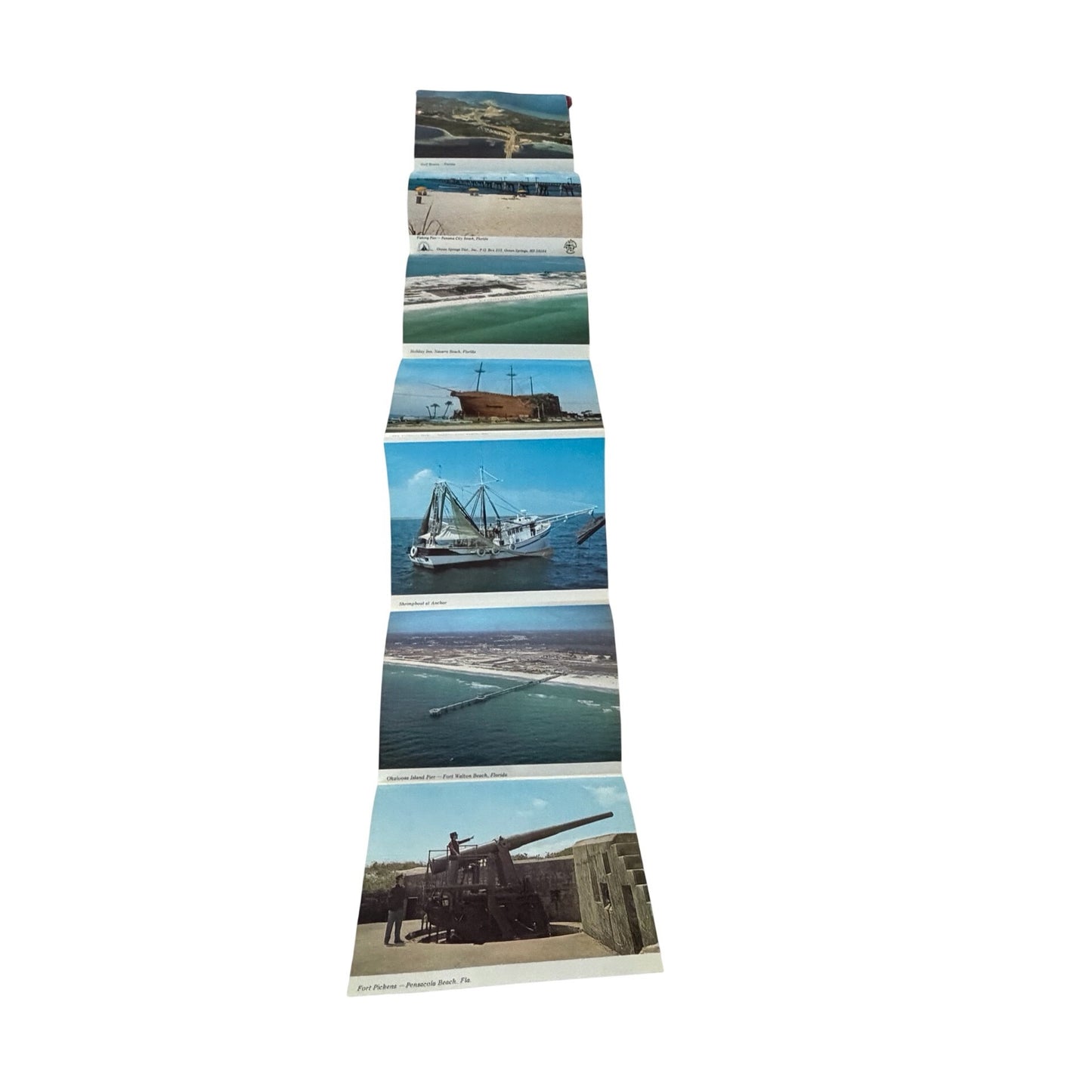 Vintage Florida's Miracle Strip Souvenir Photo Booklet 14 Scenic Views Gulf Coast Travel