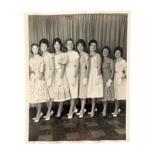 Vintage Miss Georgia's Modeling and Charm School Photograph 1960 8x10 Black and White Photo