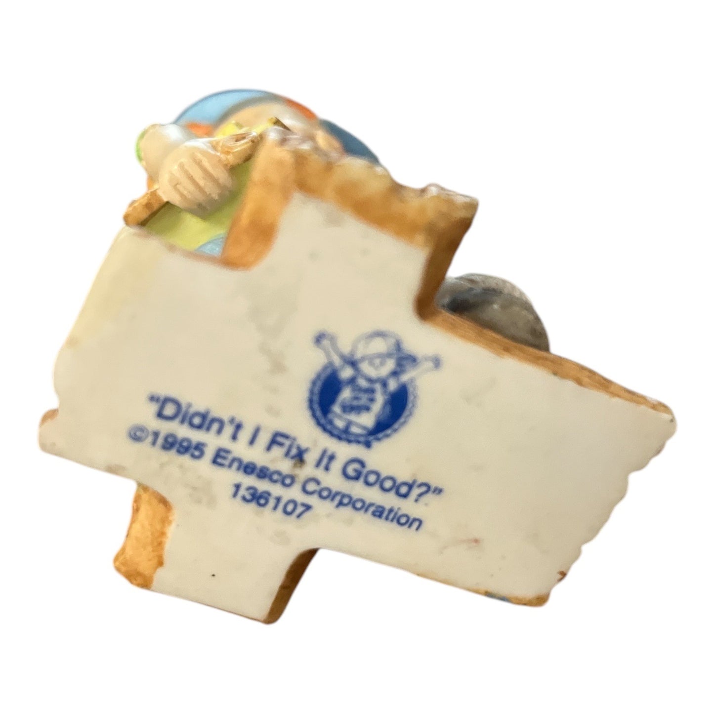 Vintage Enesco 1995 Didn’t I Fix It Good Figurine Boy Carpenter 4 Inch