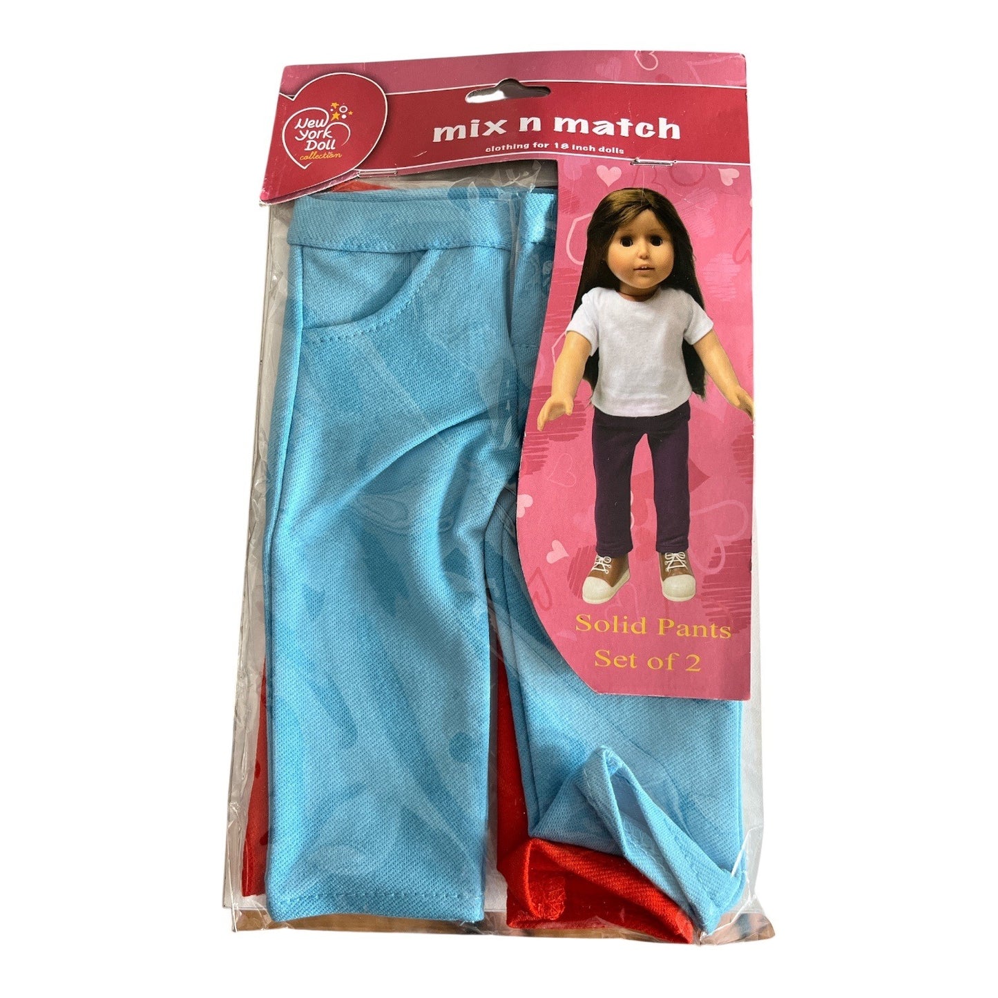 New York Doll Collection Mix N Match 18 Inch Doll Clothes Lot Pants Shirts Sets