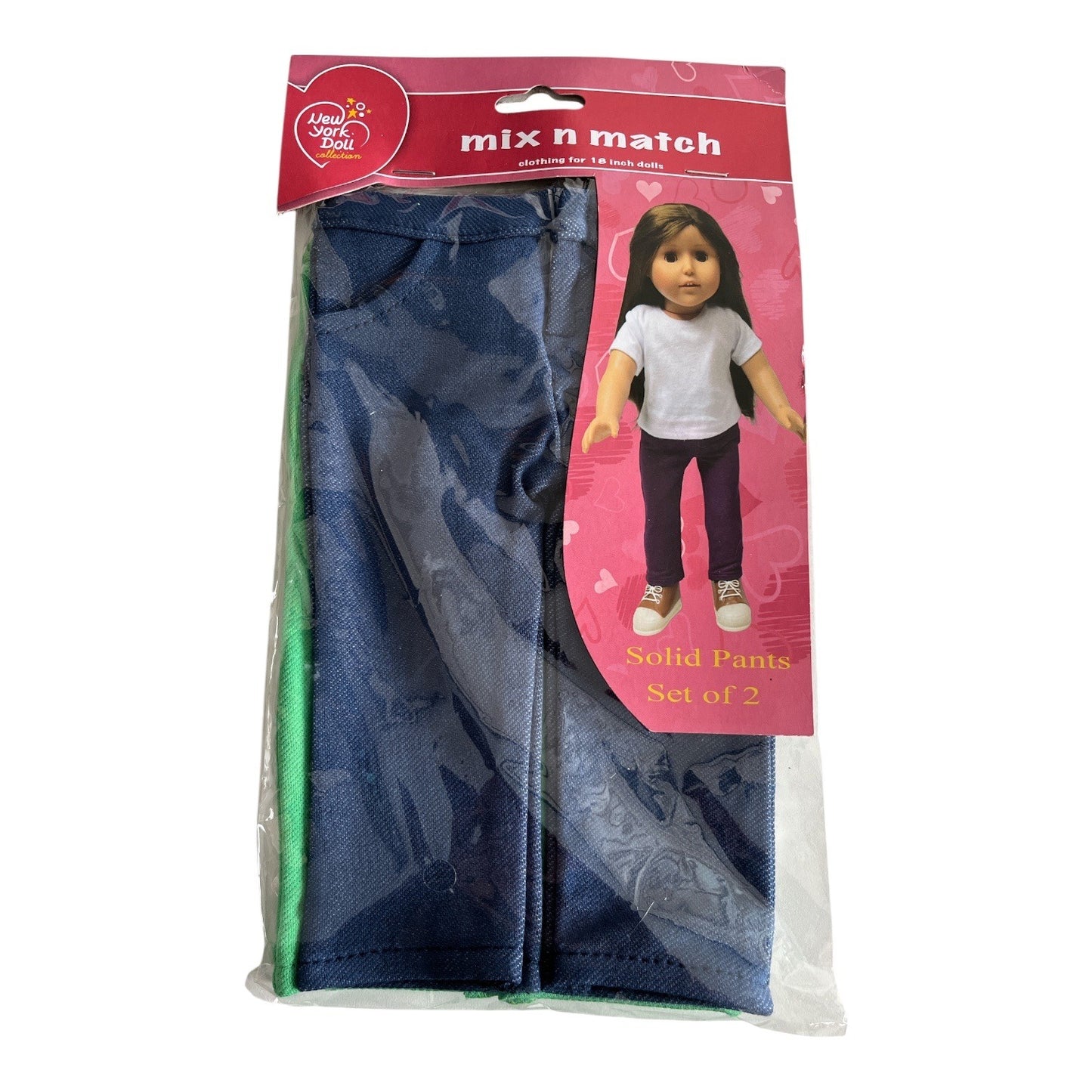 New York Doll Collection Mix N Match 18 Inch Doll Clothes Lot Pants Shirts Sets