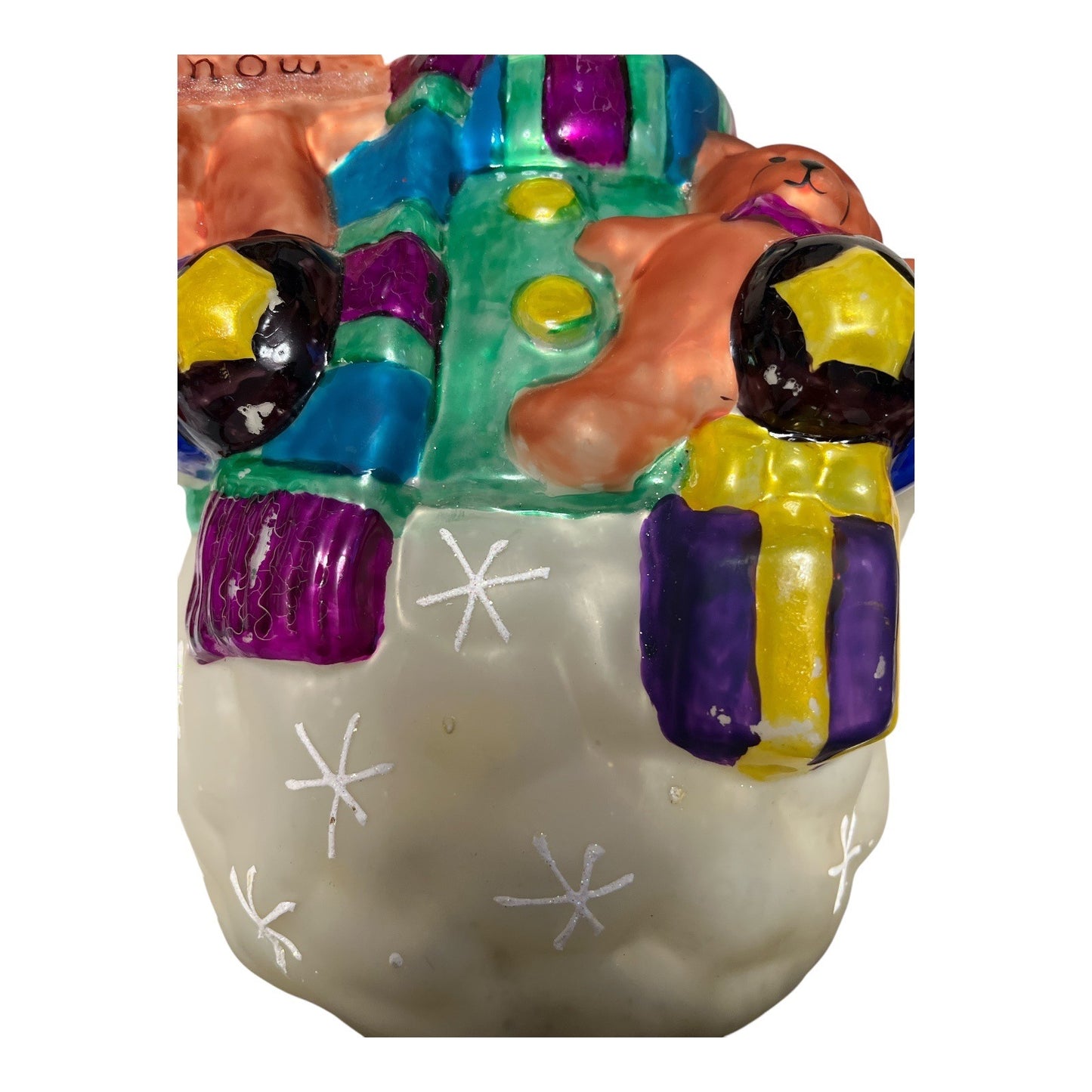 Vintage Carlton Cards Ceramic Snowman Figurine – 14” Tall