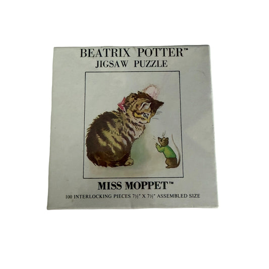 Beatrix Potter Miss Moppet Mini Jigsaw Puzzle Sealed 1976 Pic-Me-Up 100 Pieces Vintage