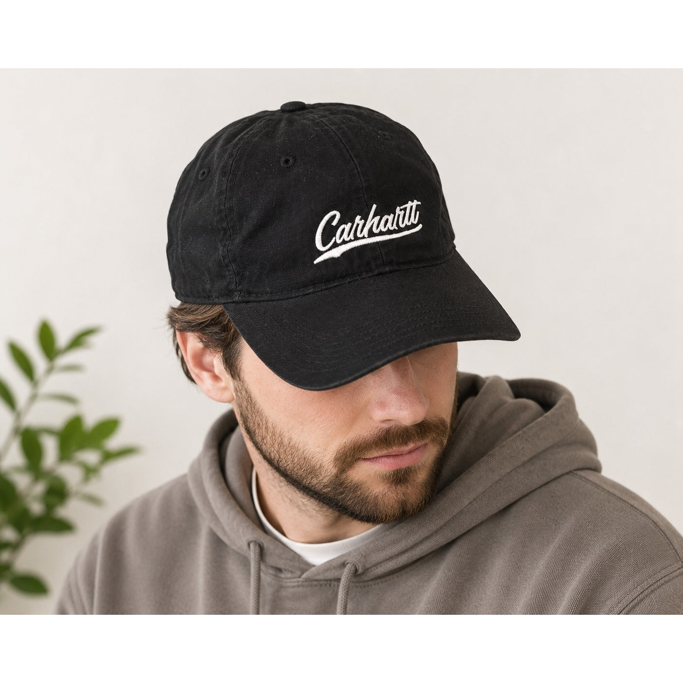 Carhartt Black Script Logo Adjustable Baseball Cap Hat Strapback