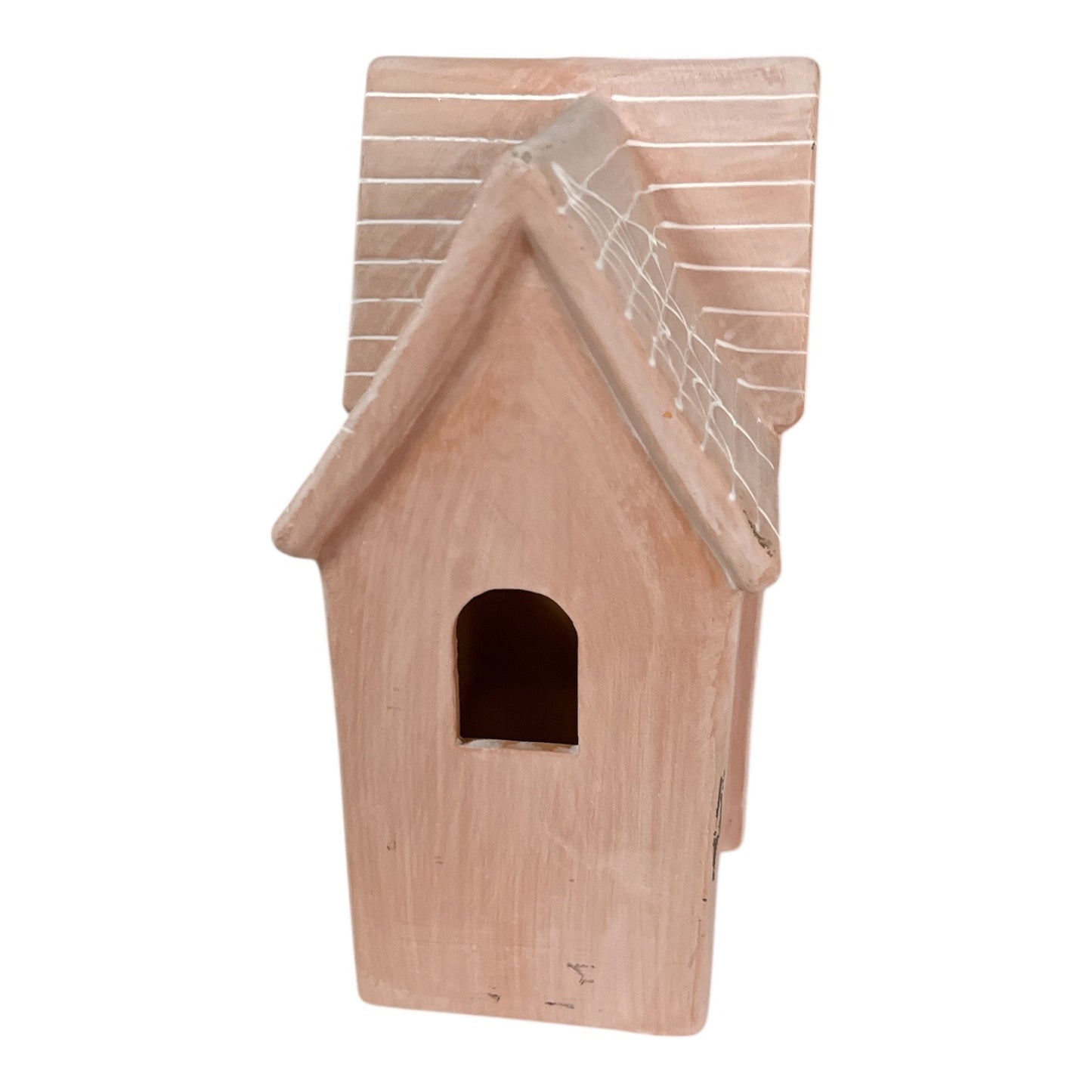 Hyde & EEK! Boutique Terra Cotta Haunted House Halloween Decor Candle Luminary