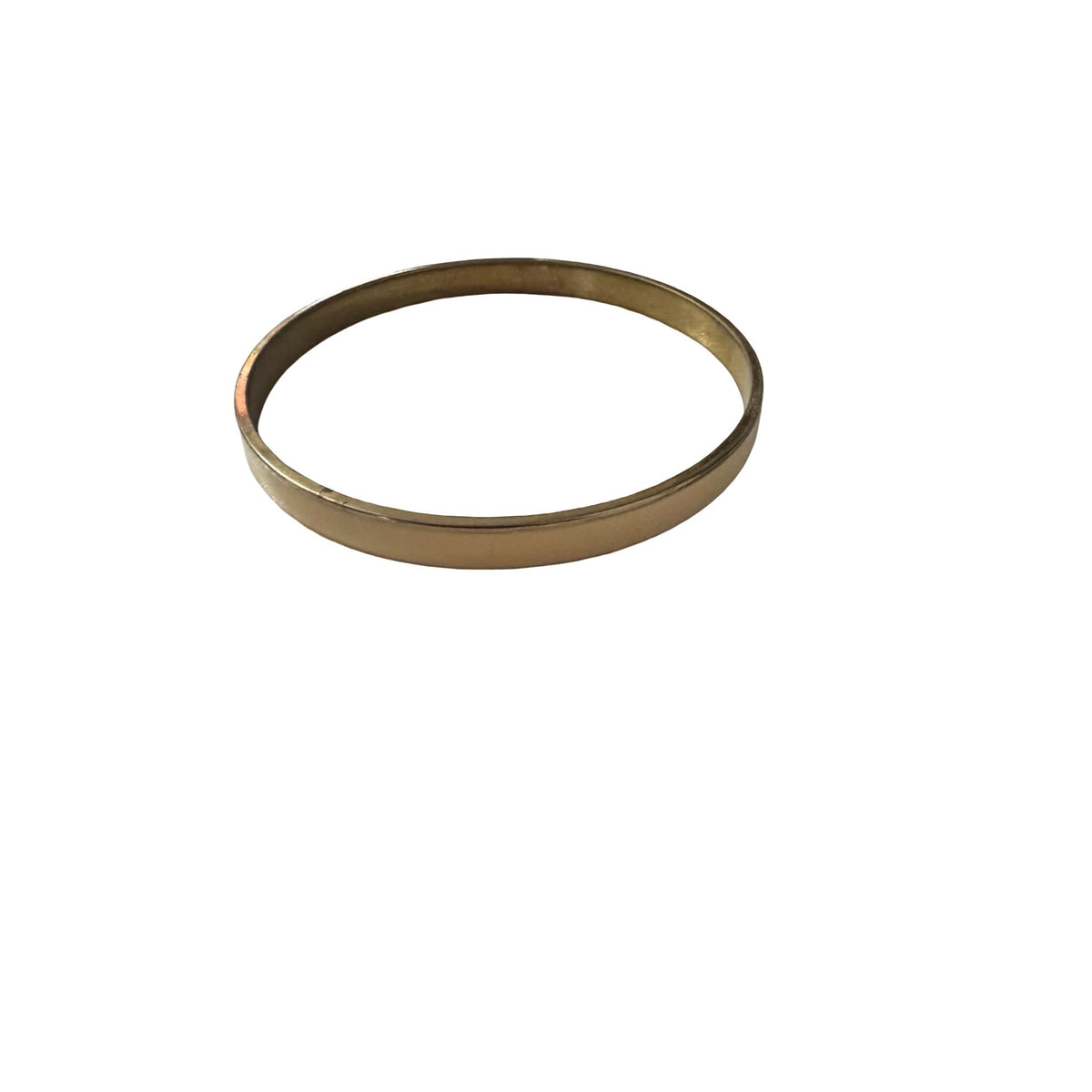 Vintage Vendome Peach Gold Tone Minimalist Stackable Bangle Bracelet 2.5 Inch