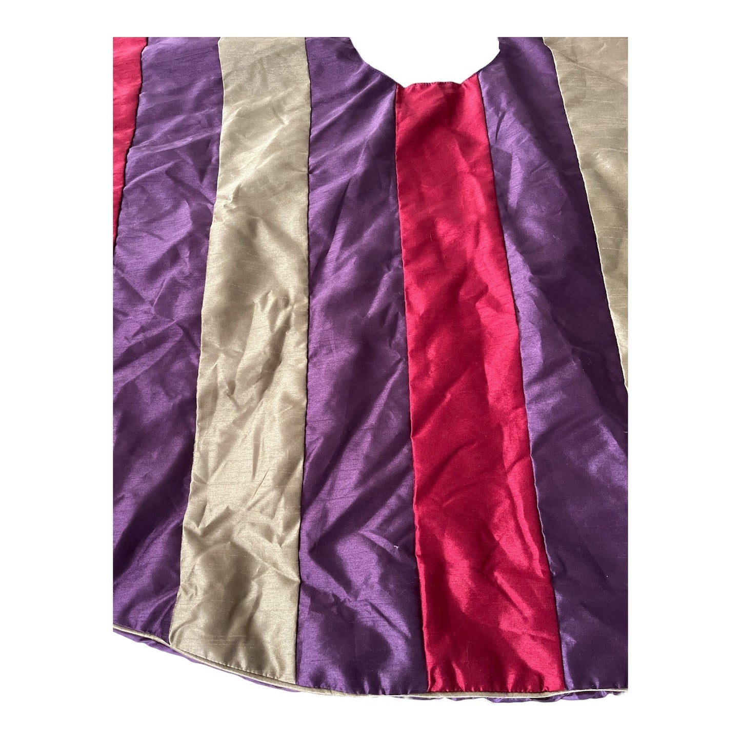 Vintage Early 2000s Rodeo Home 54" Round Christmas Tree Skirt