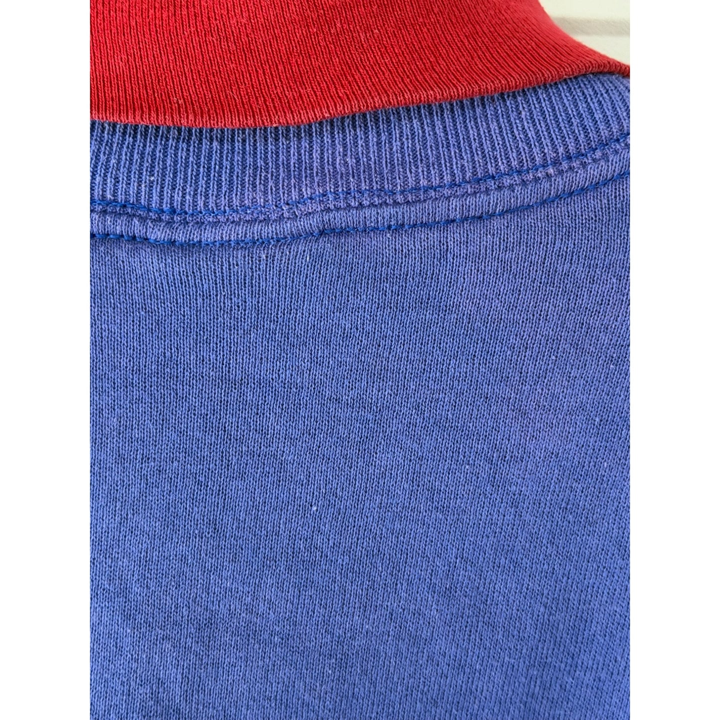 Vintage 1990 New York Giants Monday Night Football Sweatshirt XL USA Blue Mock Neck NFL