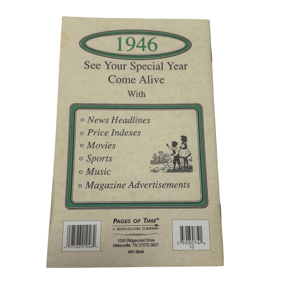 Pages of Time 1946 Nostalgia News Report Birthday Year Book Vintage Ads History