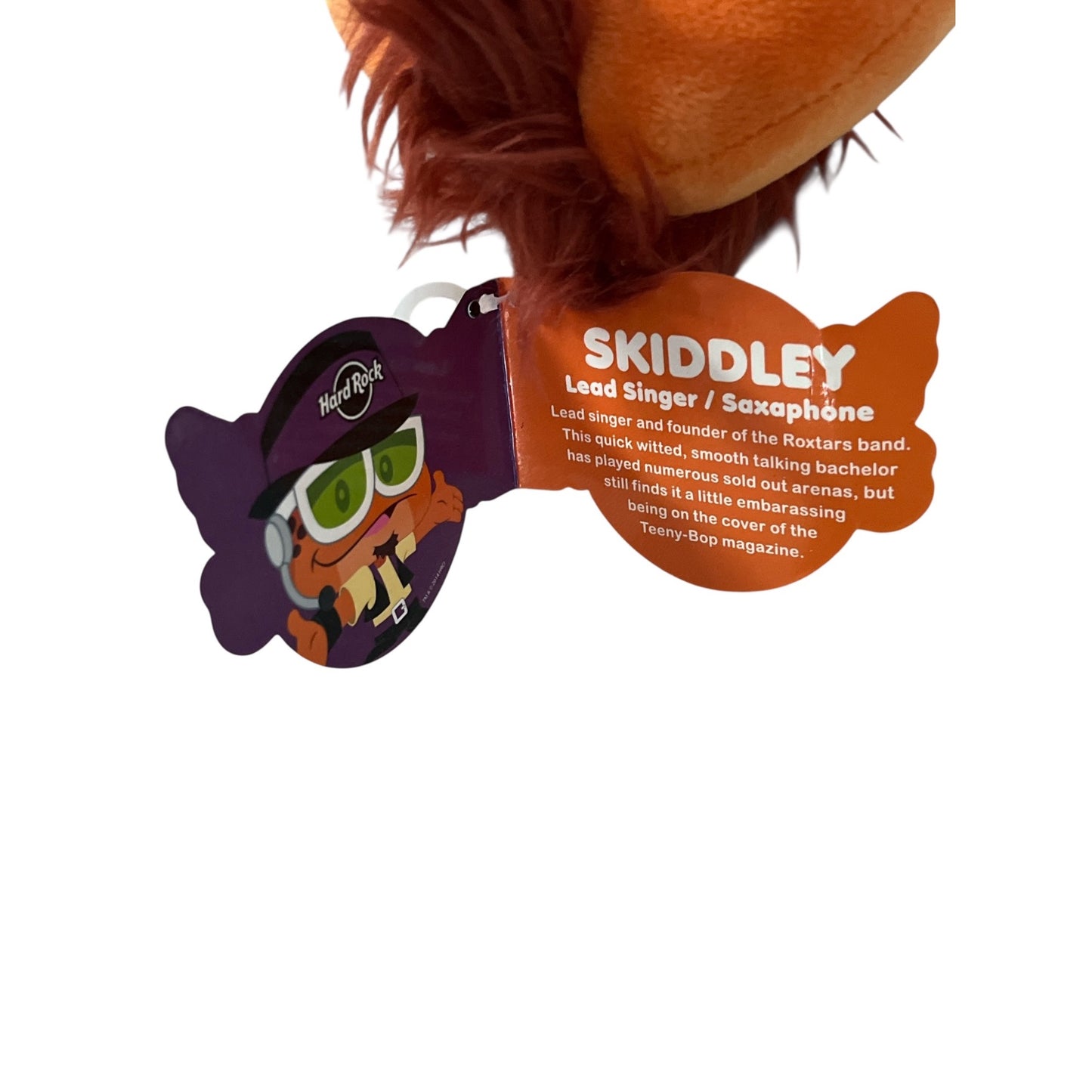 Hard Rock Roxtars Skiddley Plush 6" – Lead Singer Character Doll with Tag, 2014