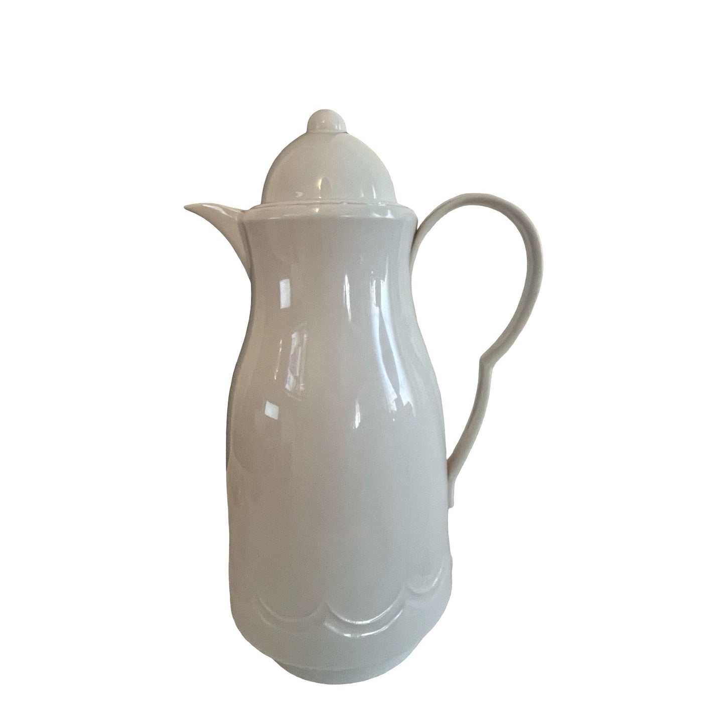 Oggi White Thermal Carafe Coffee Pitcher 12 Inch Insulated Serving Pot