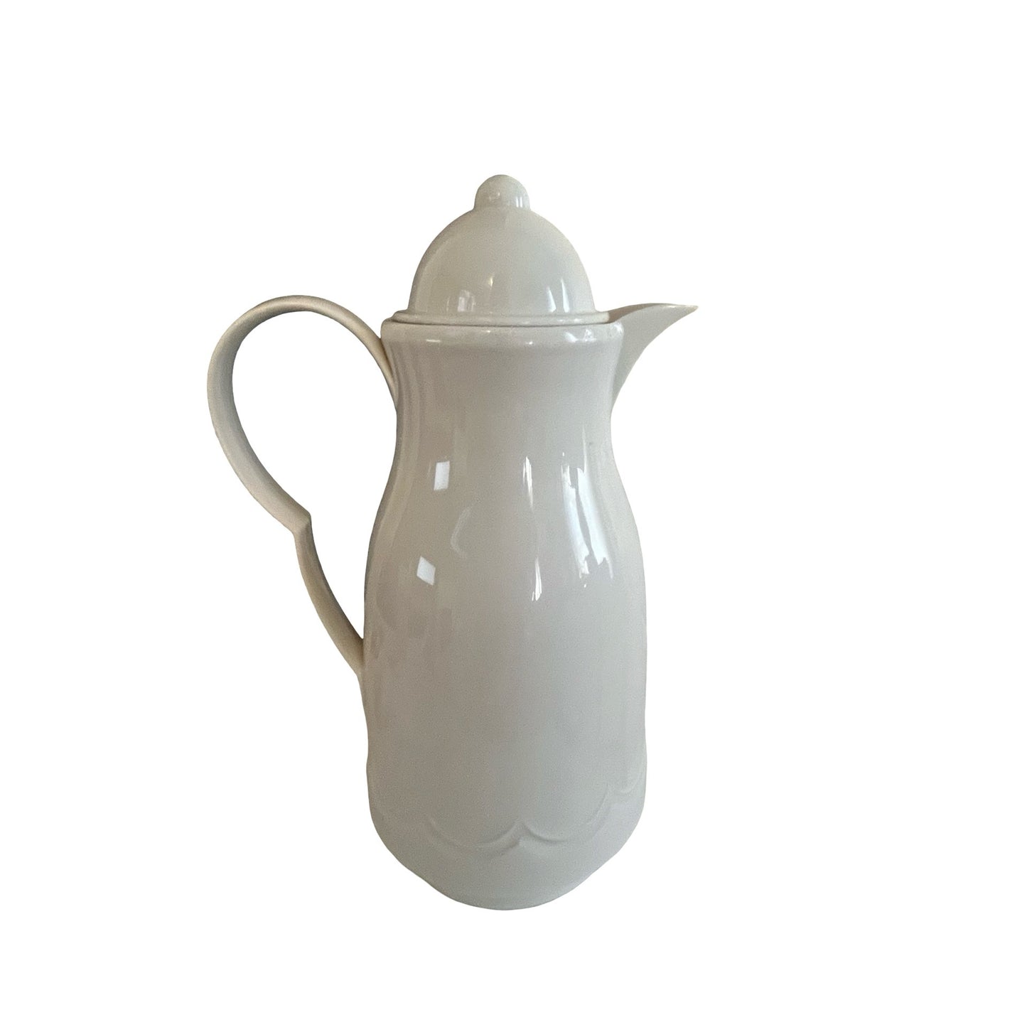 Oggi White Thermal Carafe Coffee Pitcher 12 Inch Insulated Serving Pot