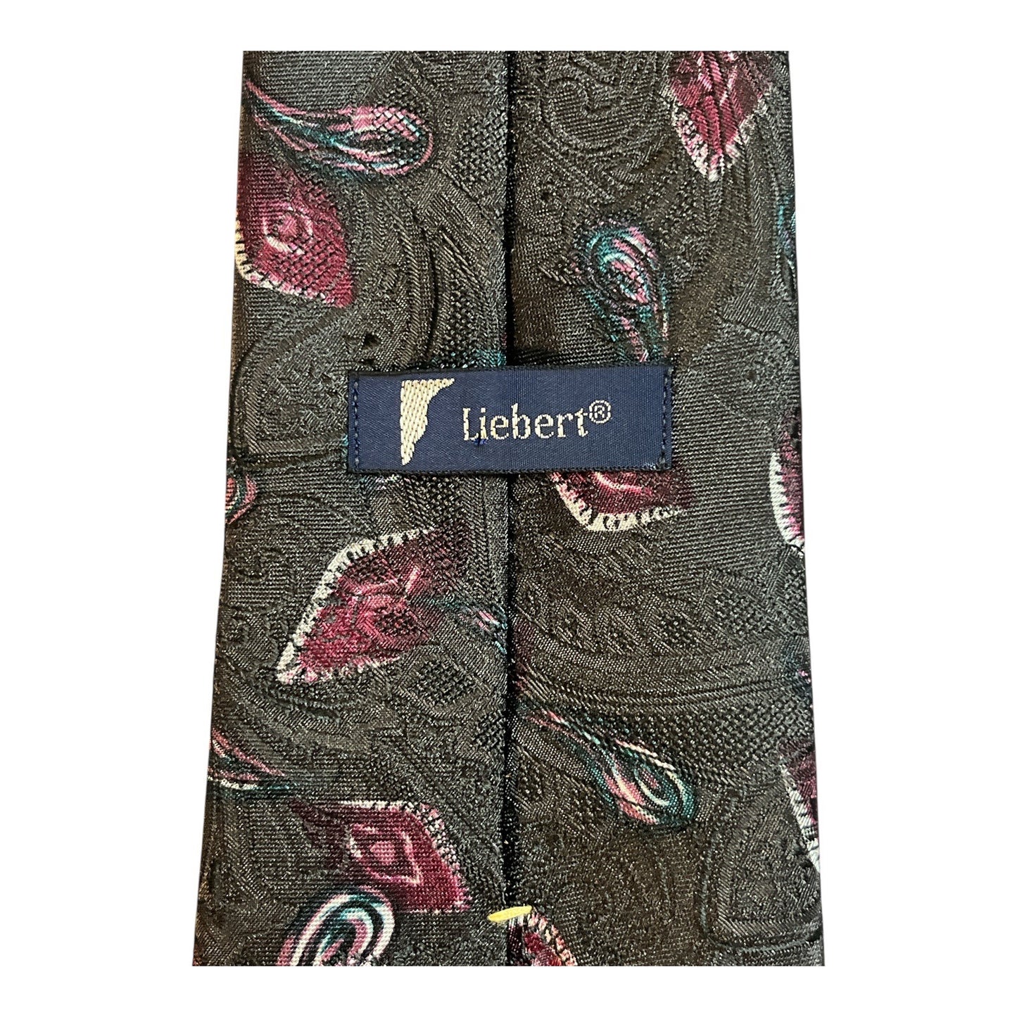 Vintage Liebert Men’s Tie – Paisley Pattern – Made in USA – 1980s/1990s