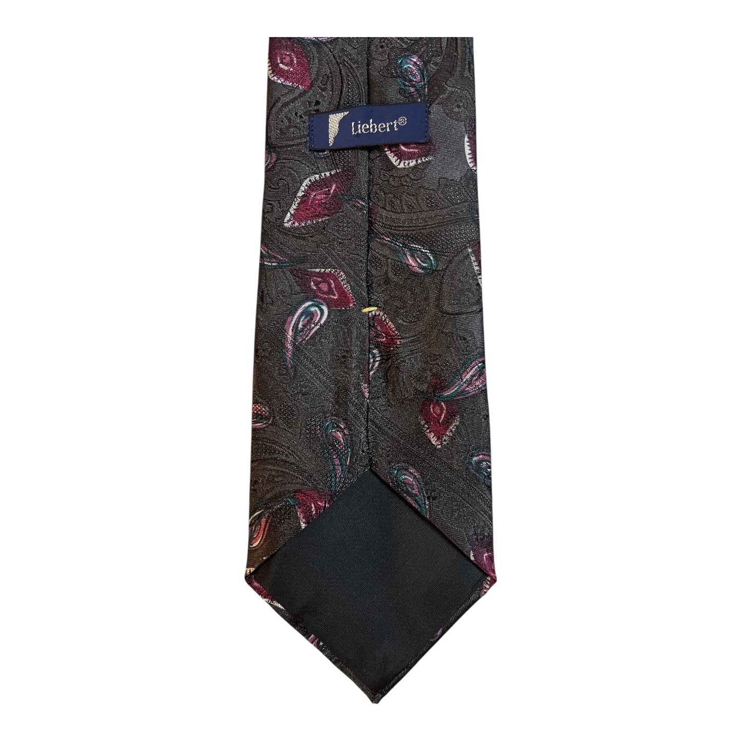 Vintage Liebert Men’s Tie – Paisley Pattern – Made in USA – 1980s/1990s