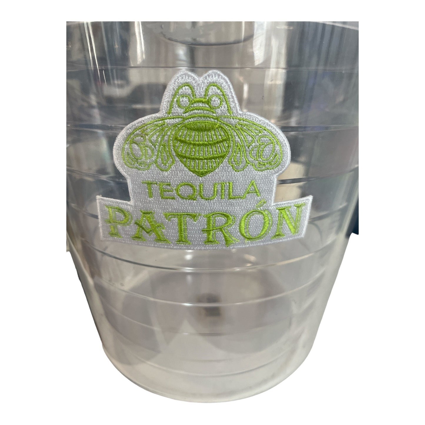 Patrón Tequila Clear Double Insulated Ice Bucket with Lid and Handle