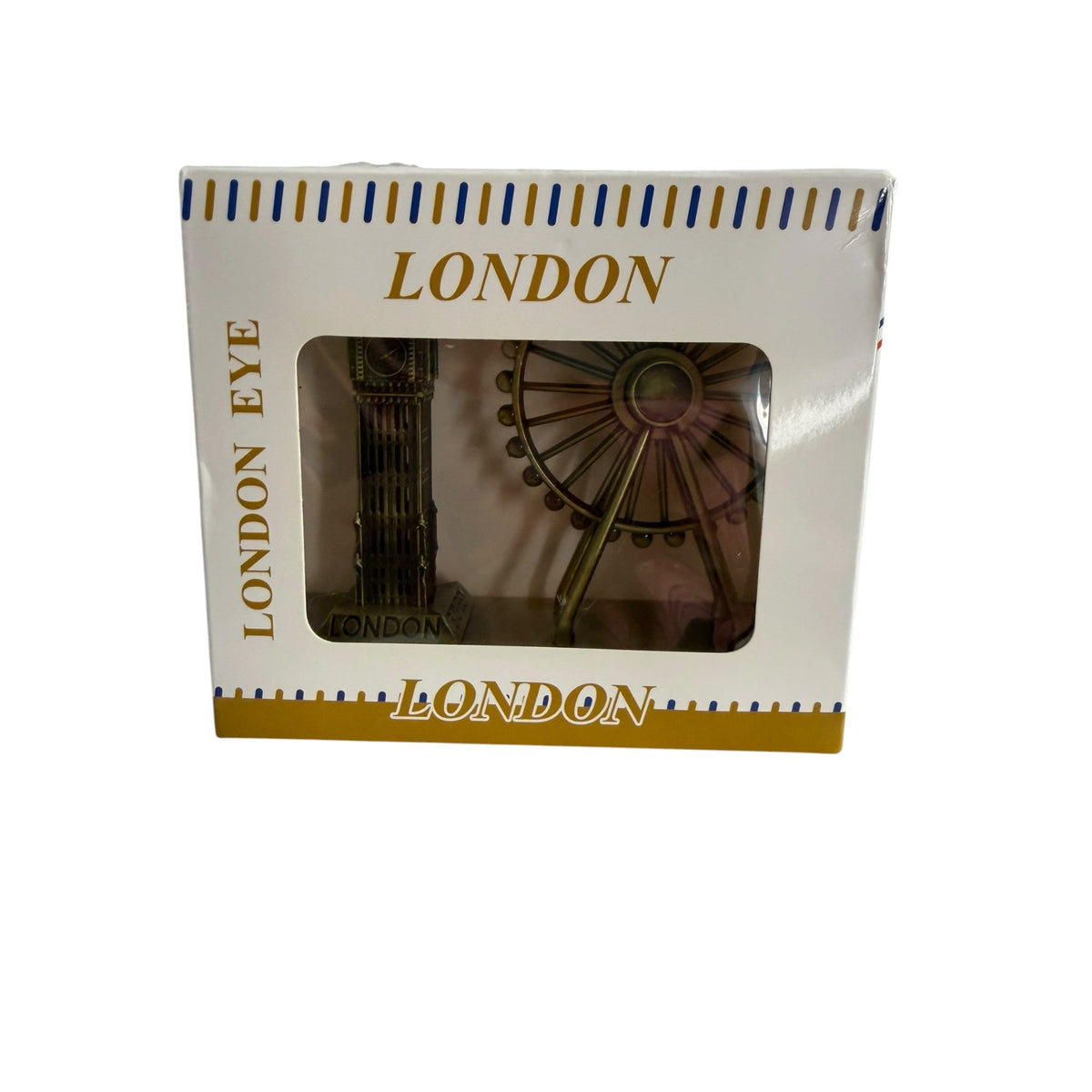 London Big Ben London Eye Metal Souvenir Model Antique Bronze Original Box