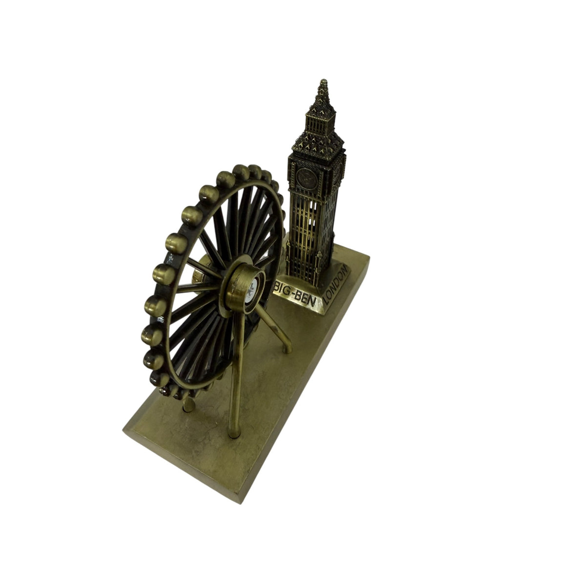 London Big Ben London Eye Metal Souvenir Model Antique Bronze Original Box