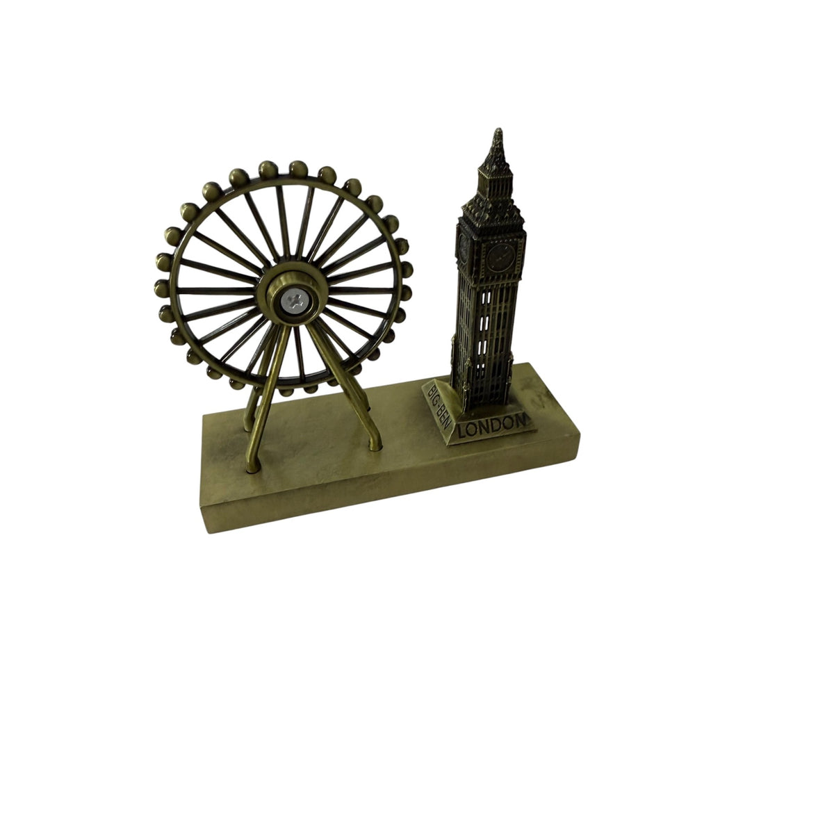 London Big Ben London Eye Metal Souvenir Model Antique Bronze Original Box