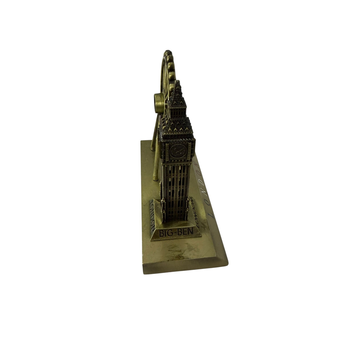 London Big Ben London Eye Metal Souvenir Model Antique Bronze Original Box