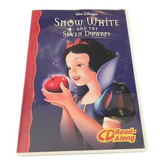 Disney Snow White and the Seven Dwarfs Read Along Book CD Cassette Storybook Set