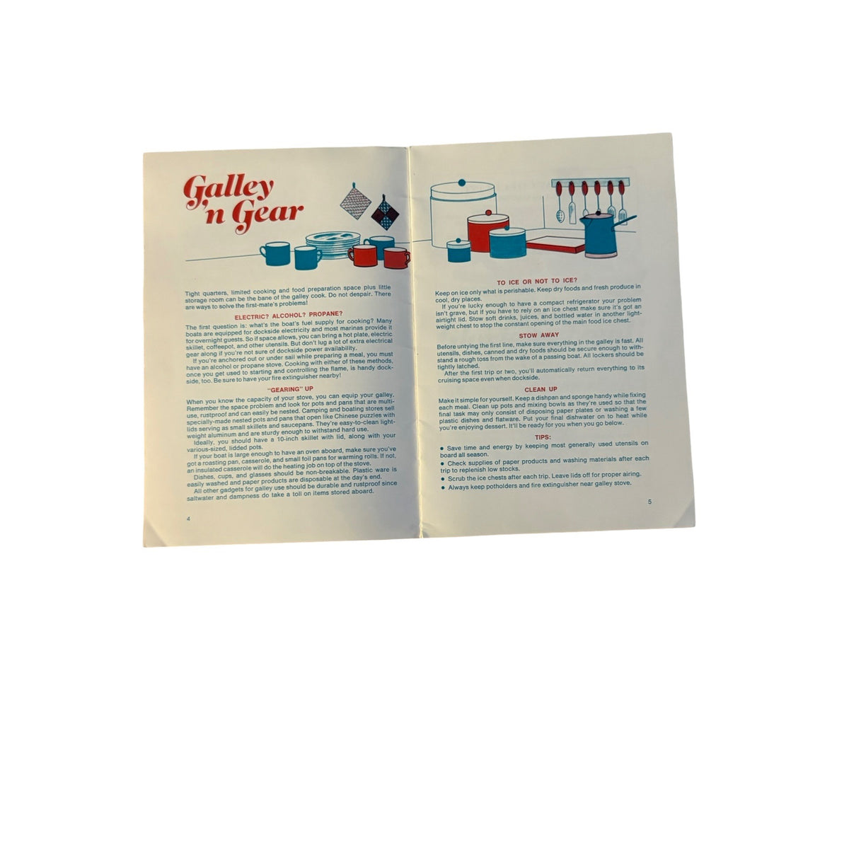 1974 Campbell’s Meals Ahoy Easy Galley Fare Vintage Boating Recipe Cookbook