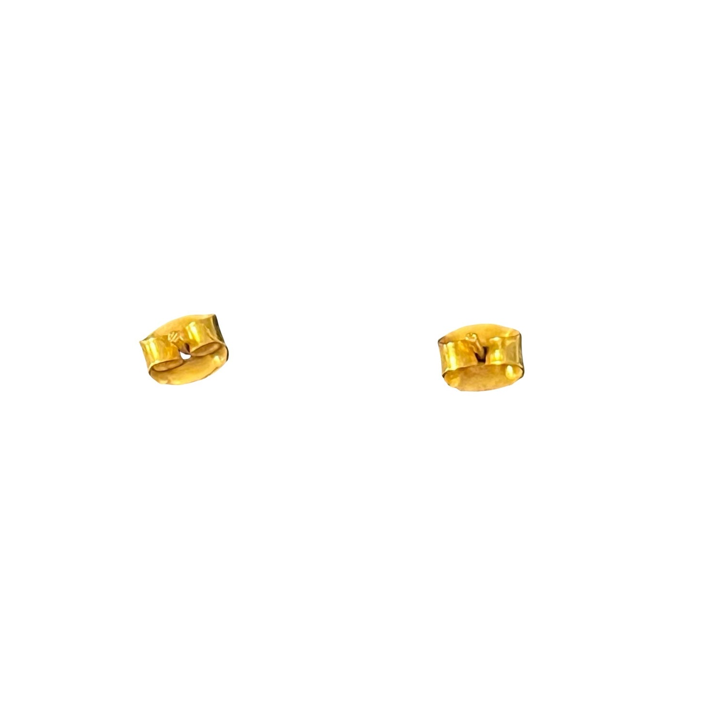 Gold Tone Ram Head Stud Earrings Animal Skull Minimalist Boho Western Style