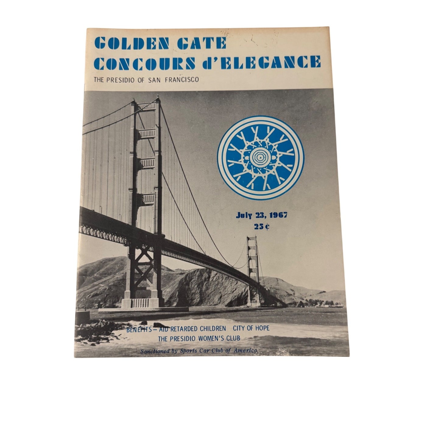 Vintage 1967 Presidio Concours d'Elegance Program San Francisco Jaguar Toyota Mercedes Ads