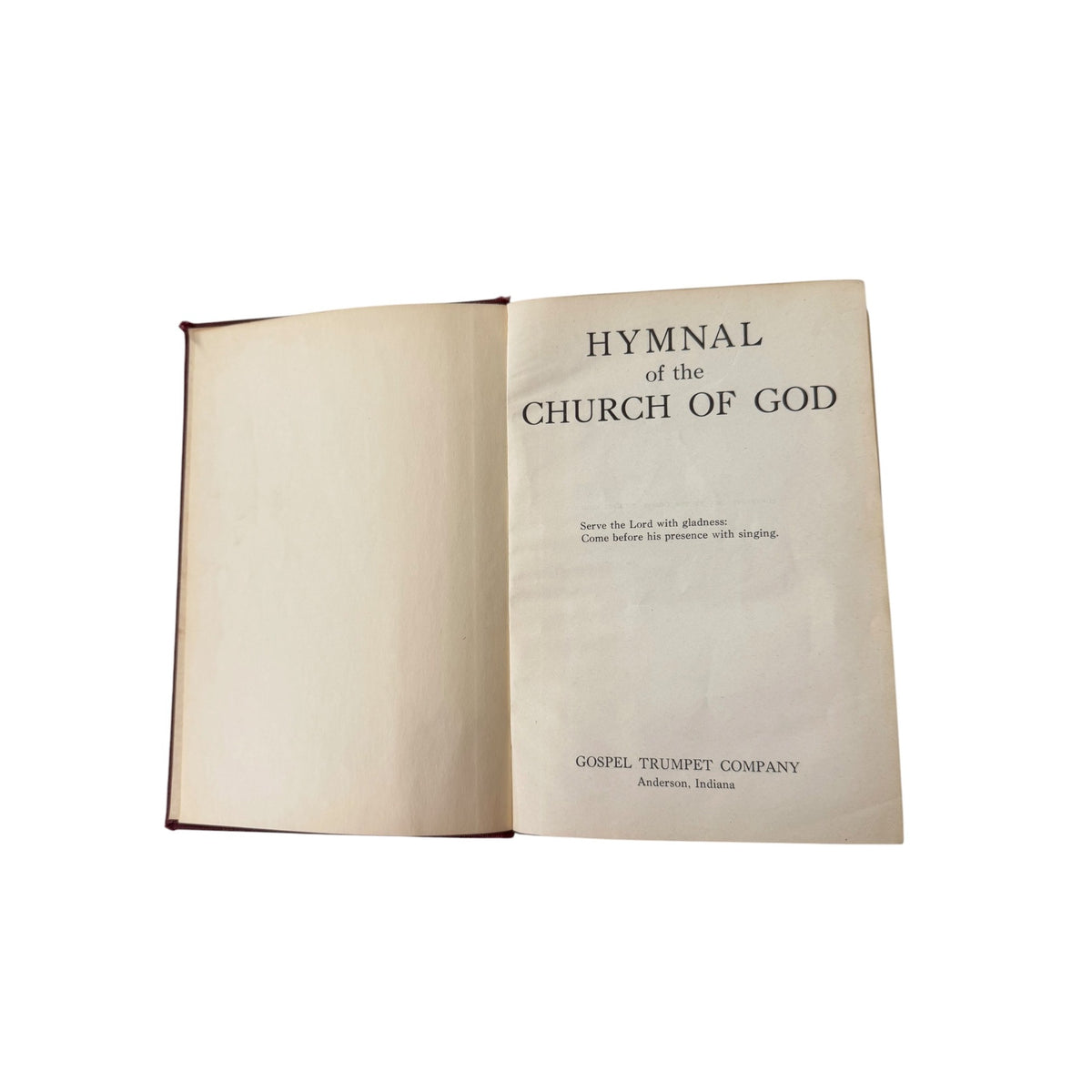 Vintage 1953 Hymnal of the Church of God Gospel Trumpet Co Anderson Indiana