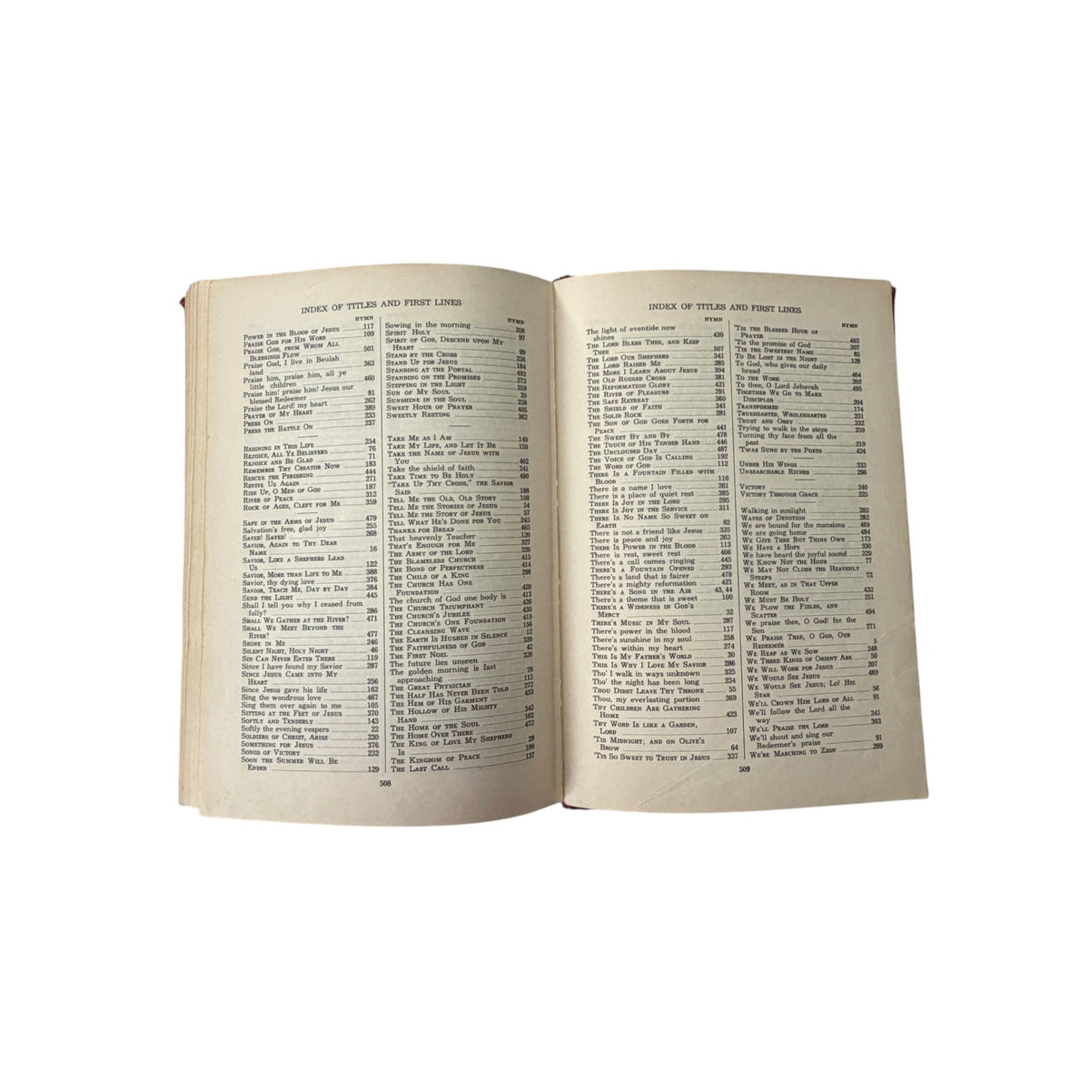Vintage 1953 Hymnal of the Church of God Gospel Trumpet Co Anderson Indiana