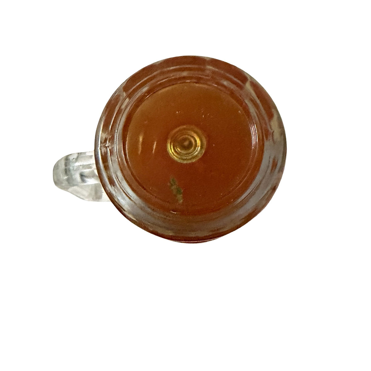 Vintage 1970s Beer Mug Novelty Candle Amber White Foam Unburned 5 Inch
