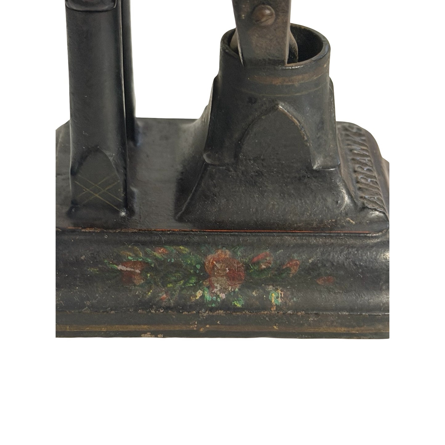 Antique Fairbanks Cast Iron Postal Scale Brass Beam Countertop Letter Scale