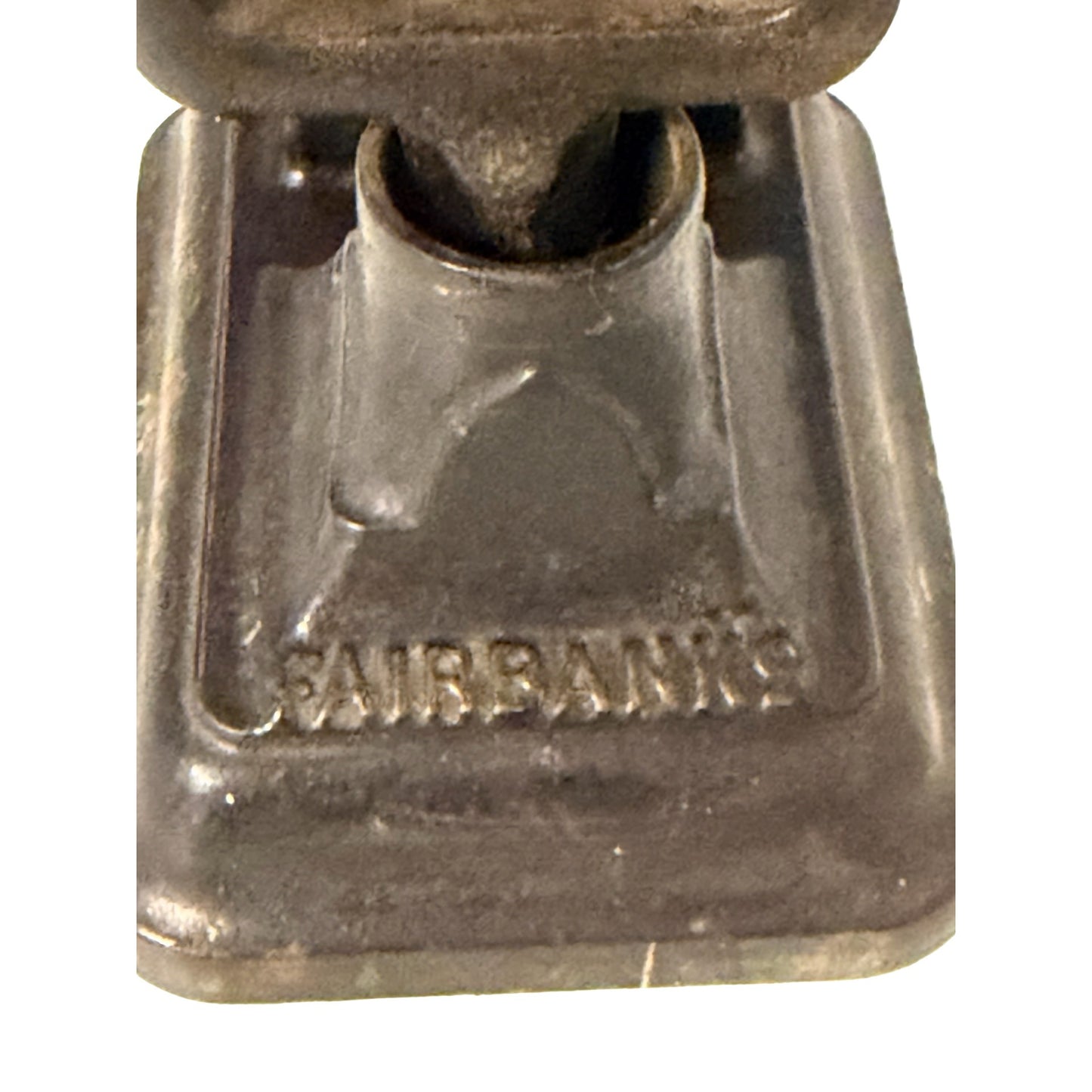 Antique Fairbanks Cast Iron Postal Scale Brass Beam Countertop Letter Scale