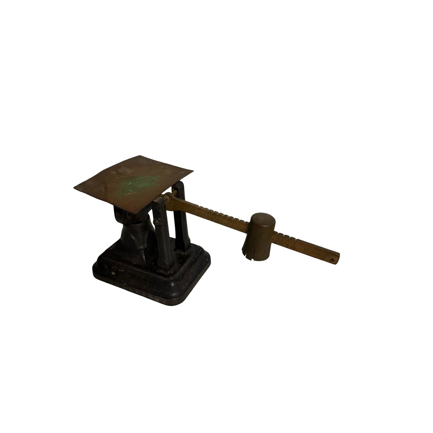 Antique Fairbanks Cast Iron Postal Scale Brass Beam Countertop Letter Scale