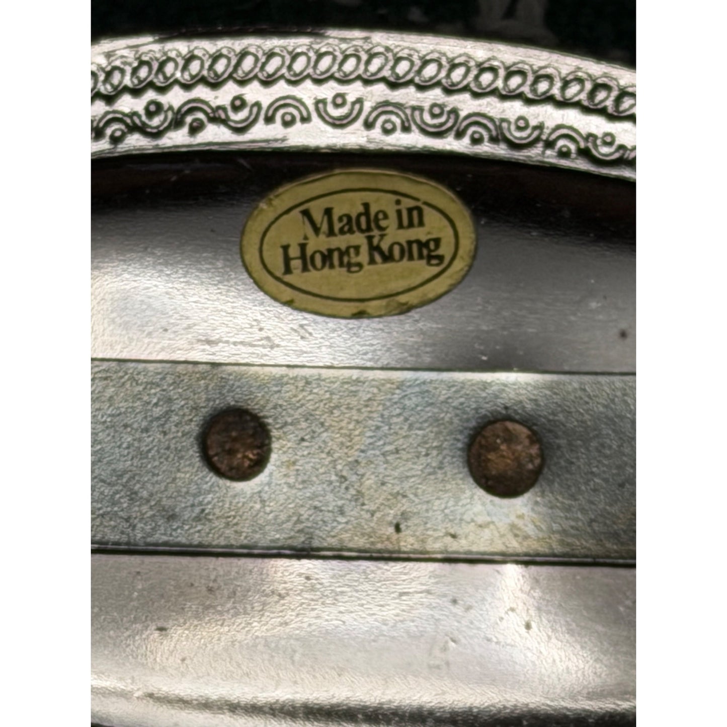 Vintage Covered Wagon Belt Buckle Silver Tone Western Prairie Wagon Oval 3x2