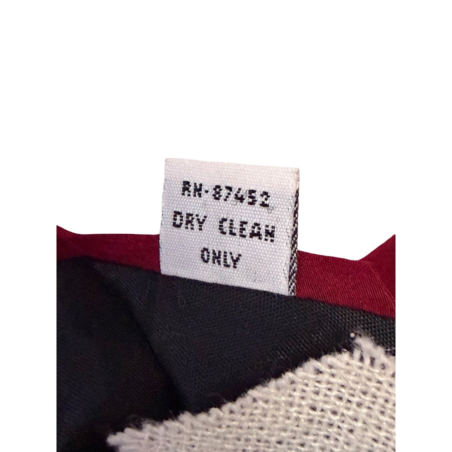 Vicky Davis "Tap In" Golfer Novelty Necktie Burgundy 100% Silk 3D Golf Ball Vintage