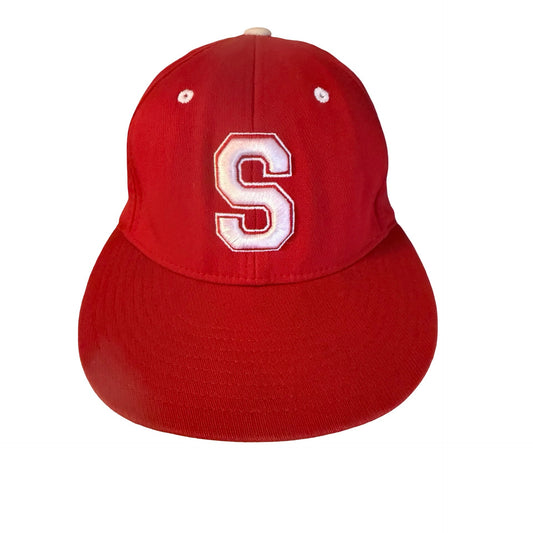 Richardson Pulse PTS20 Flexfit Red Baseball Cap White S Logo Eagle Embroidered Fitted Hat