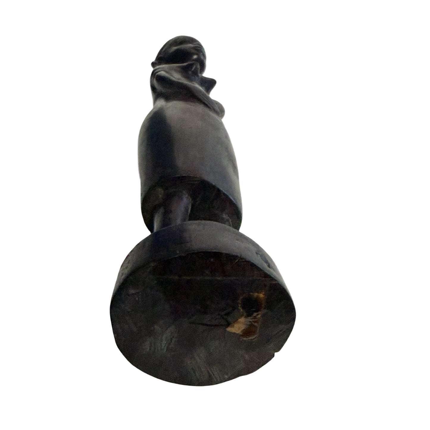 Vintage African Tribal Wood Carving Female Figure Statue Hand Carved Sculpture